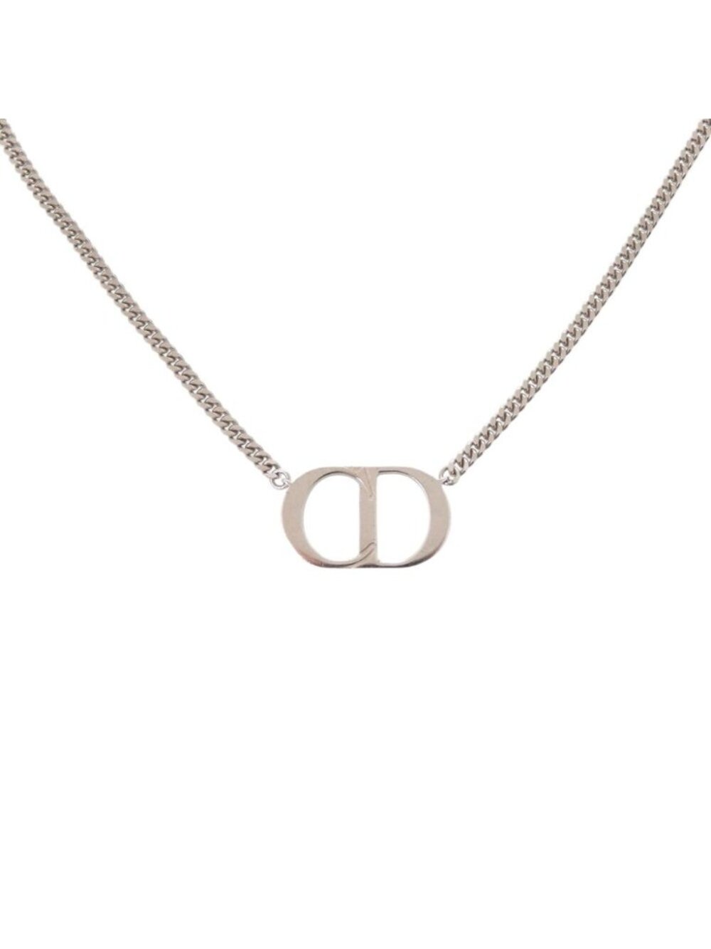 Dior CD Logo 925 Sterling Silver Necklace